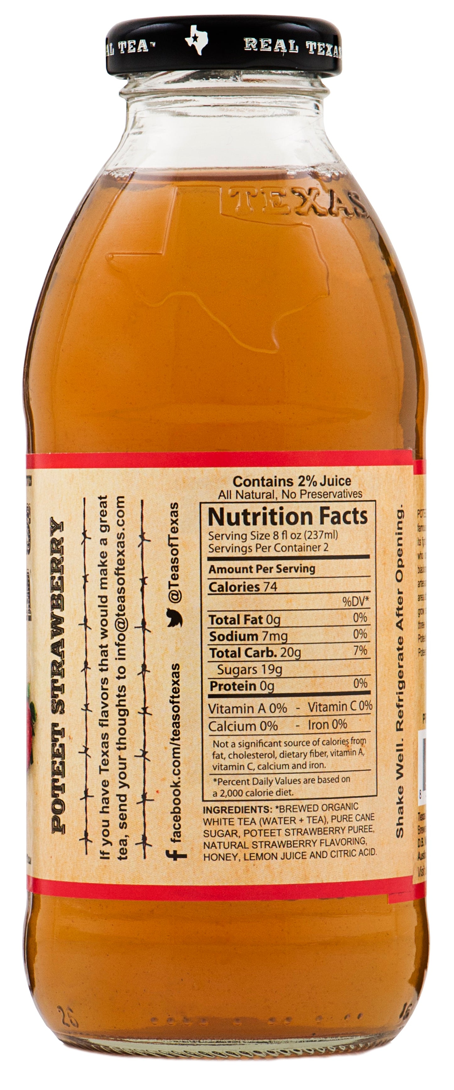 Poteet Strawberry White Tea (case)